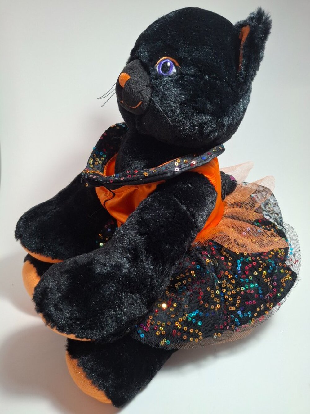 Build-A-Bear Lucky Cat Halloween Plush Animal Toy